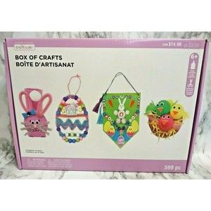 599pc Box of Crafts Easter Spring Kit Bunnies Eggs Chicks Kids Crafts Family Fun